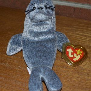 EXTREMELY RARE Ty "Slippery" The Seal Beanie Baby! RAREST Tag Errors!!
